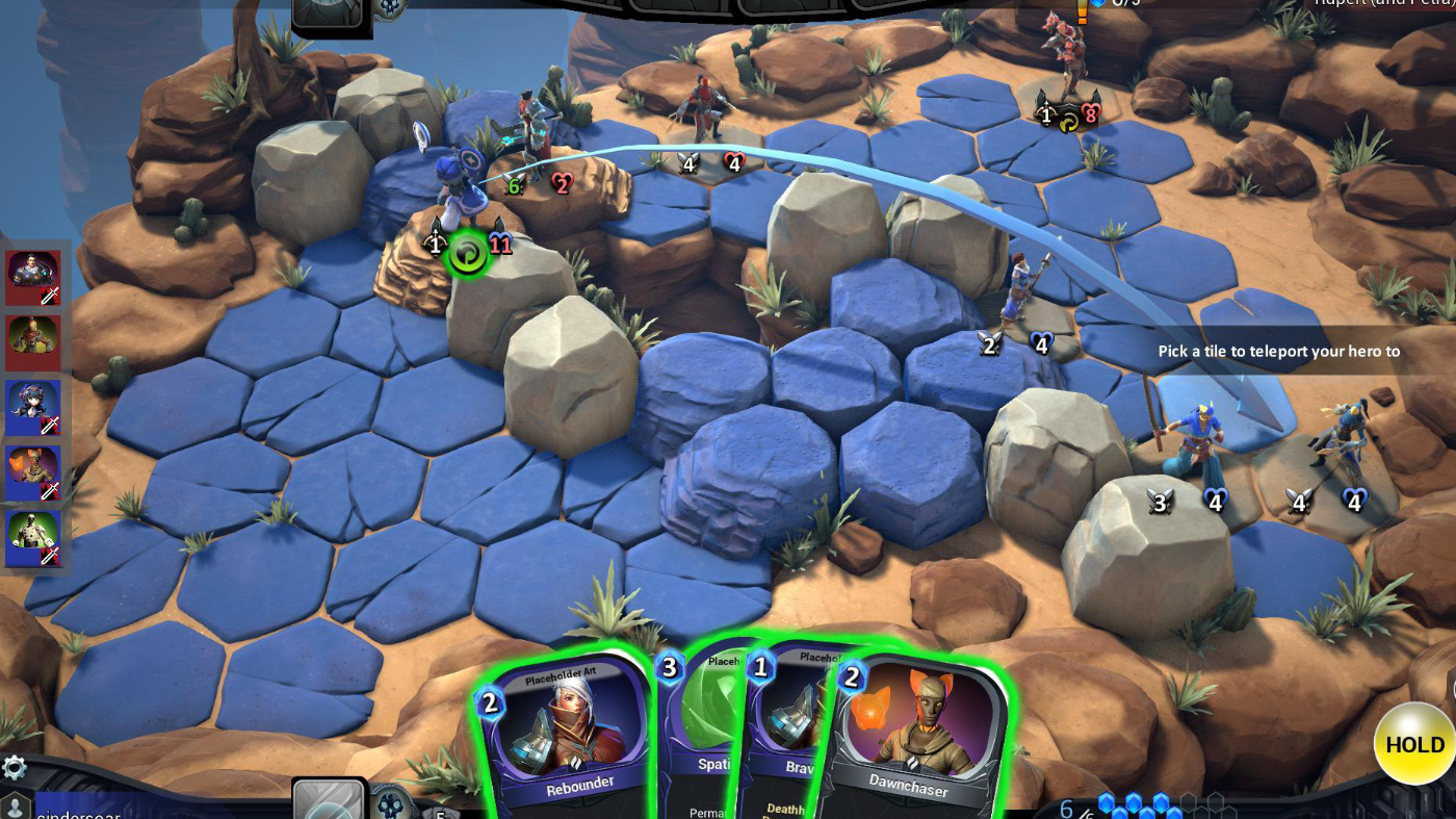 A screenshot of Shardbound gameplay
