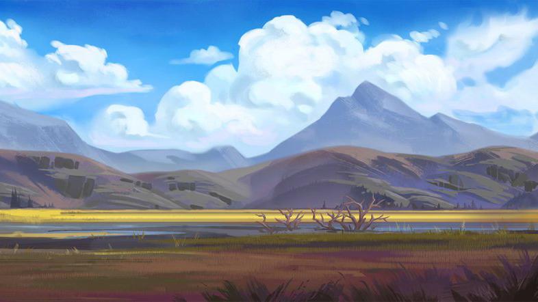 Concept art of the new lands coming to Splinterlands.