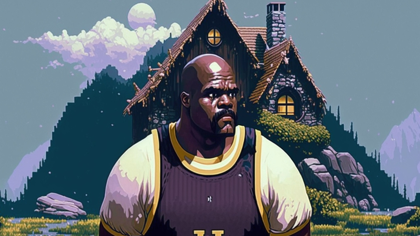Shaquille O'Neal (MidJourney portrait)